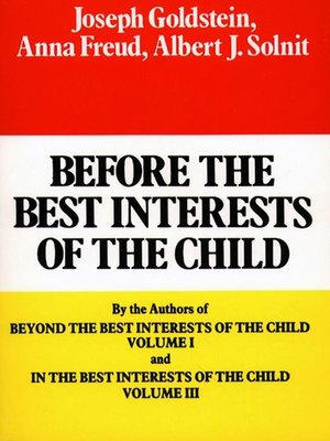 cover image of Before the Best Interests of the Child